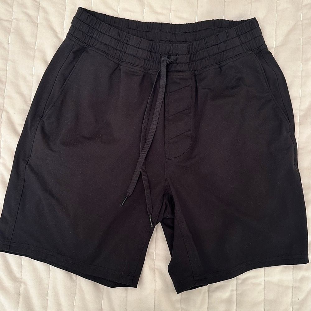 Men S Outdoor Voices black shorts.